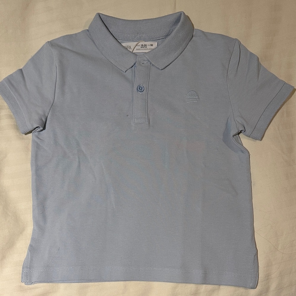 Light Blue Kids Polo Shirt